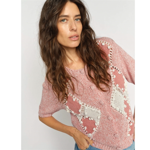 Mos Mosh Elio Knit Cardigan, Peachy